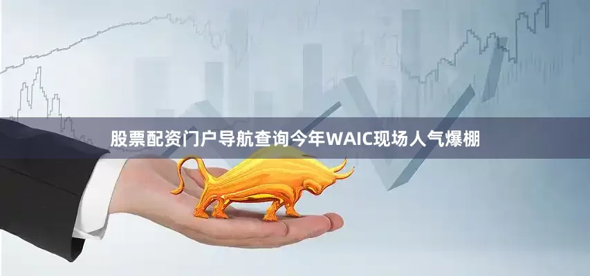 股票配资门户导航查询今年WAIC现场人气爆棚
